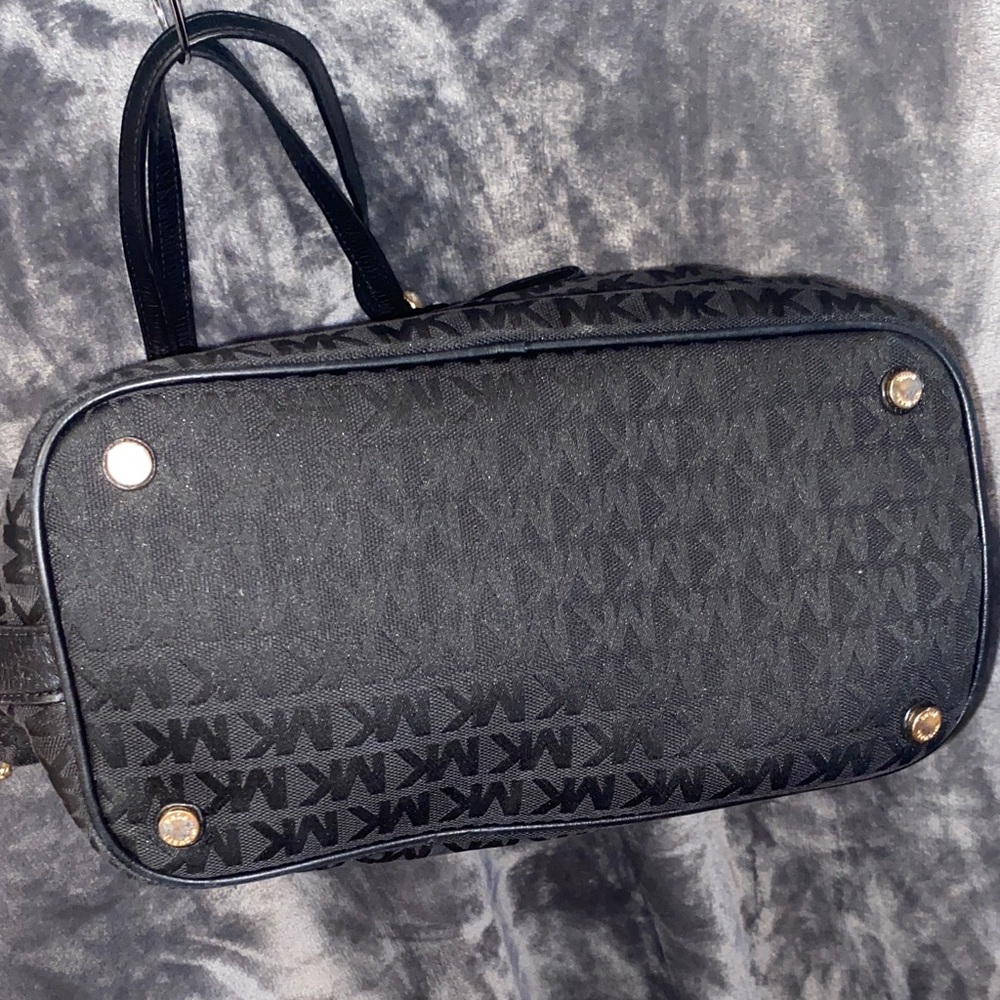 Michael Kors Black Shoulder Bag with Gold Accents - Picture 5 of 15